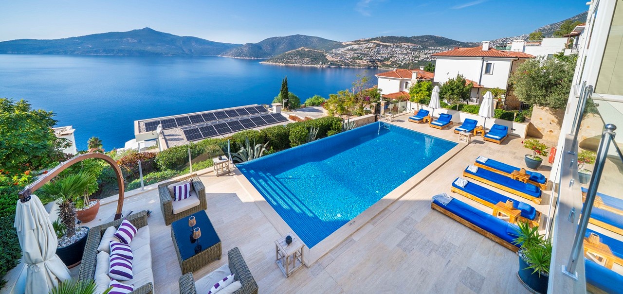 Architects House Kalkan Outdoor Seating Dining Areas With View 9