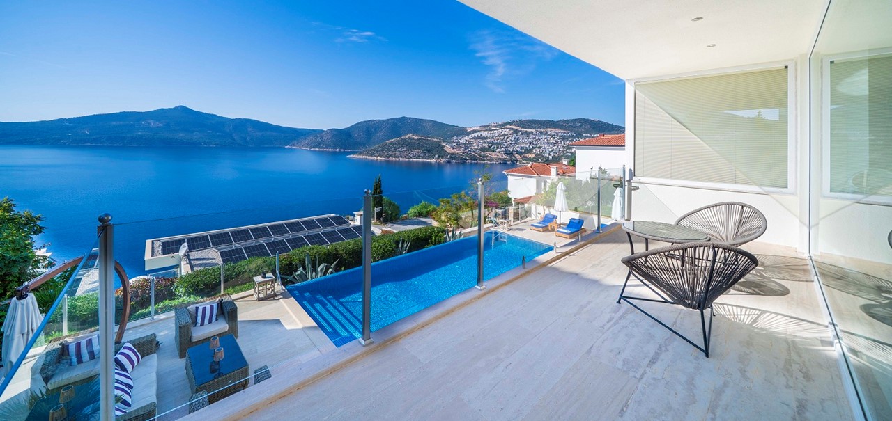 Architects House Kalkan Outdoor Seating Dining Areas With View 10