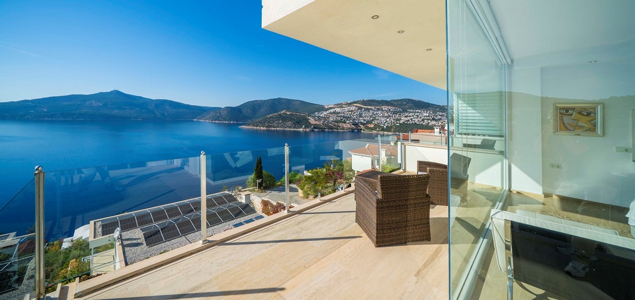 Architects House Kalkan Outdoor Seating Dining Areas With View 13