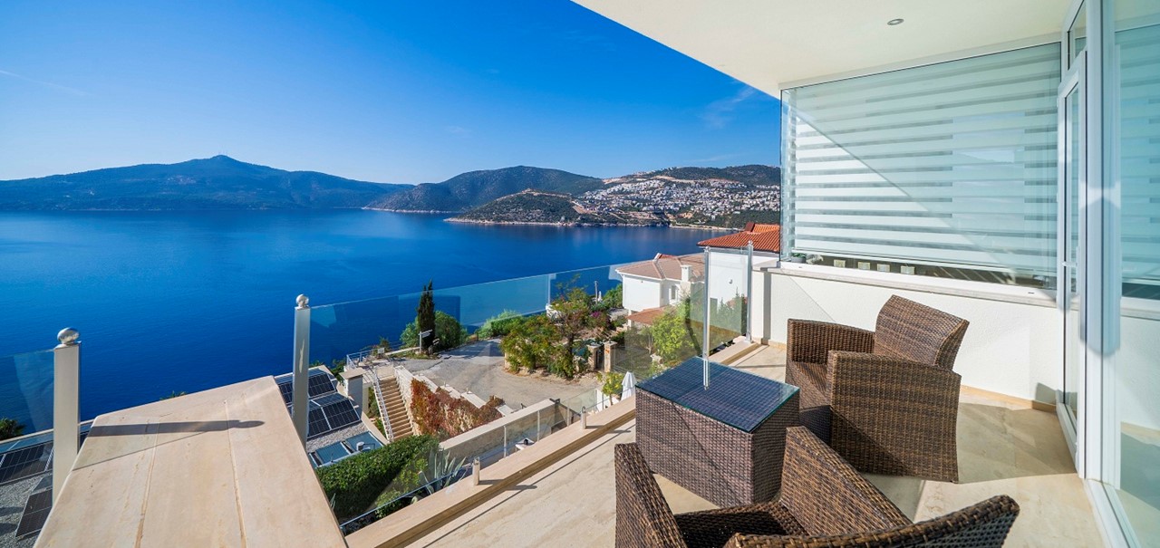 Architects House Kalkan Outdoor Seating Dining Areas With View 16