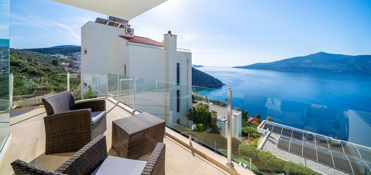 Architects House Kalkan Outdoor Seating Dining Areas With View 17