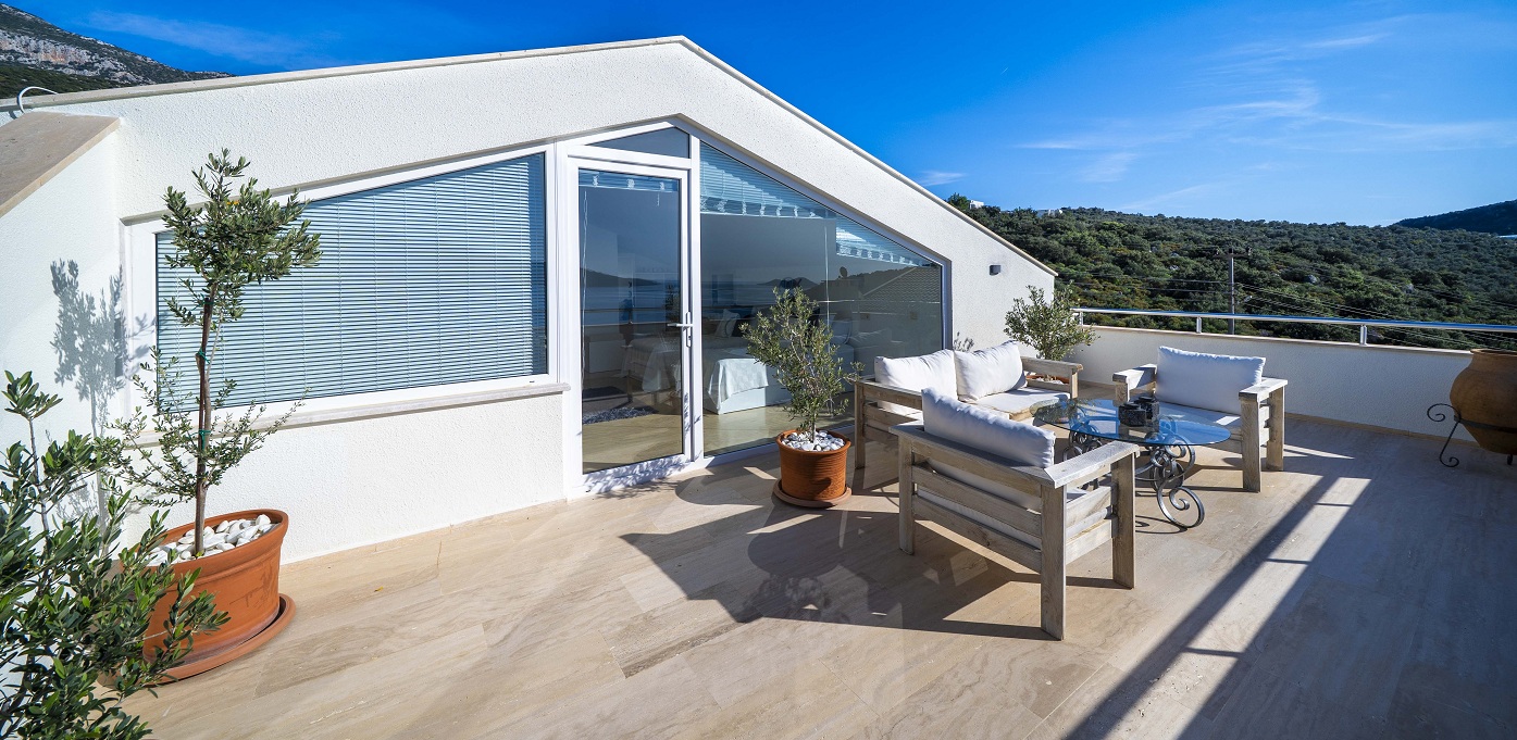 Architects House Kalkan Outdoor Seating Dining Areas With View 18