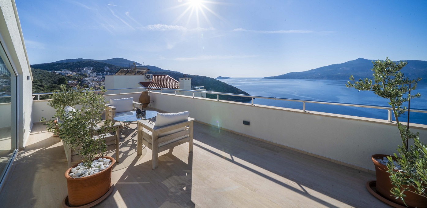 Architects House Kalkan Outdoor Seating Dining Areas With View 20