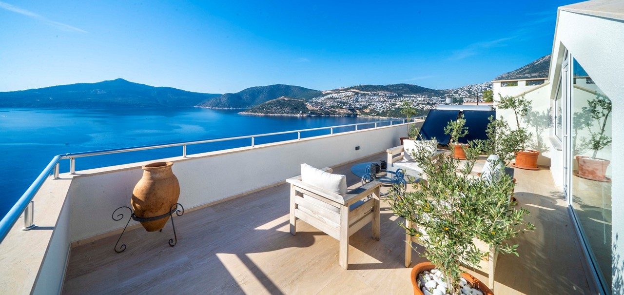 Architects House Kalkan Outdoor Seating Dining Areas With View 21