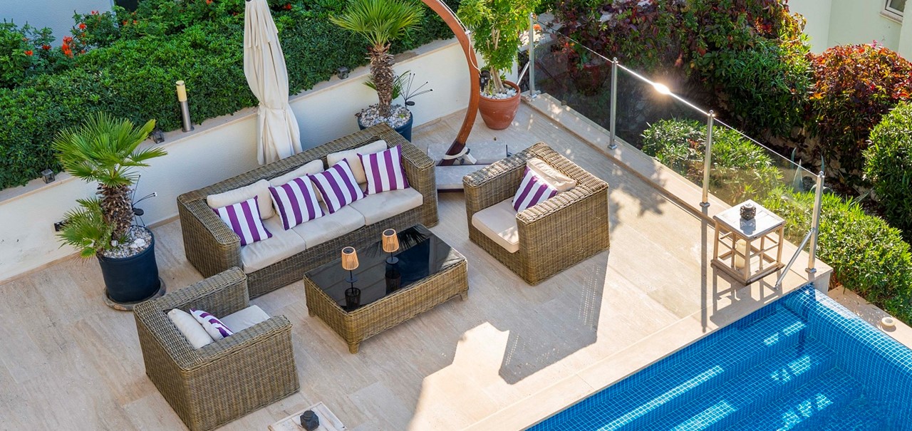 Architects House Kalkan Outdoor Seating Dining Areas With View 23