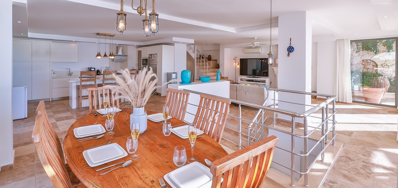 Villa Canim Kalkan Dining 13