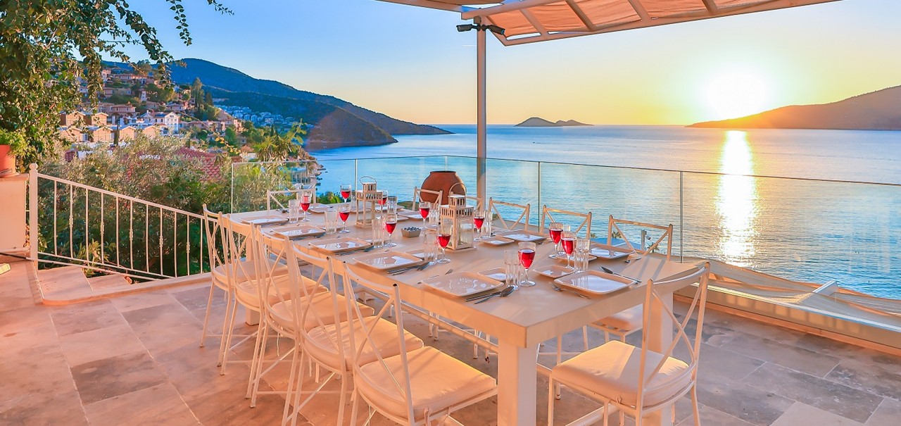 Villa Canim Kalkan Dining 14