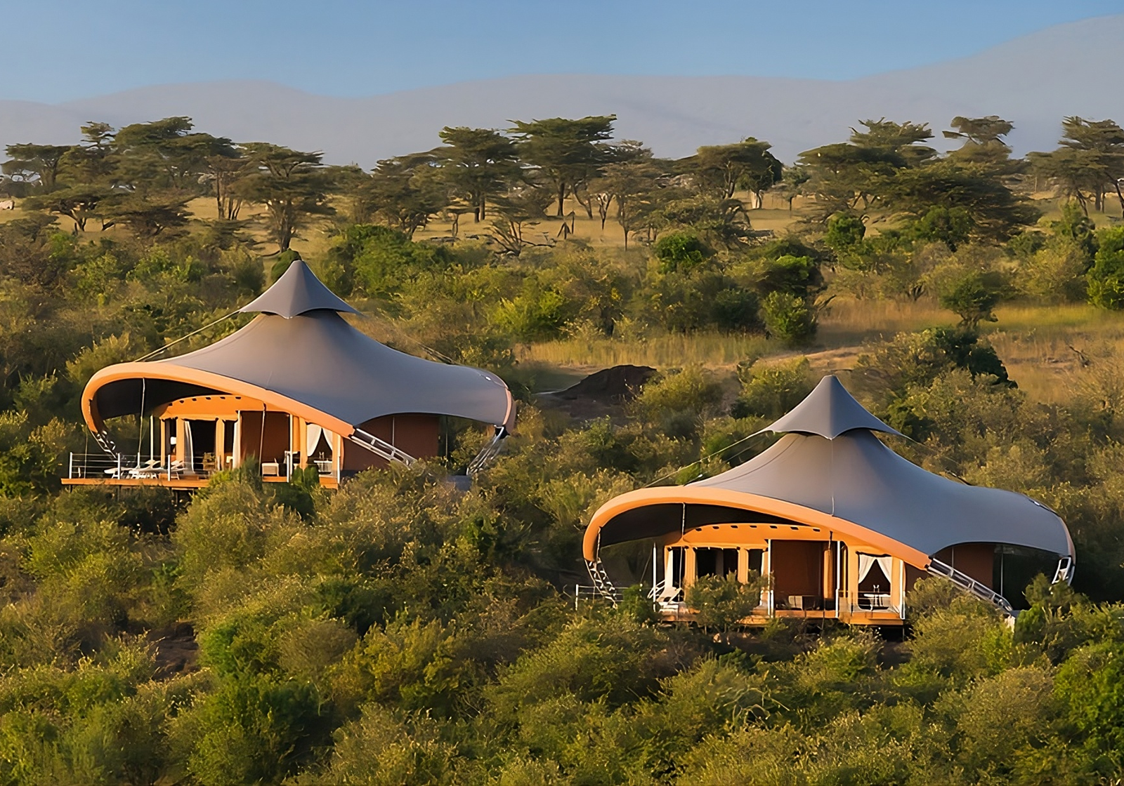 Rural villa setting near Marrakech, Morocco