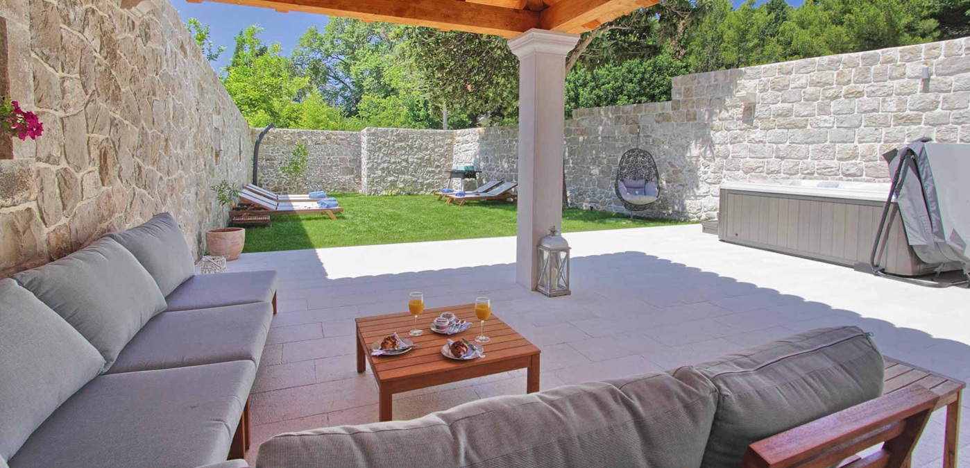 The Stone House Cavtat Garden In Day 1