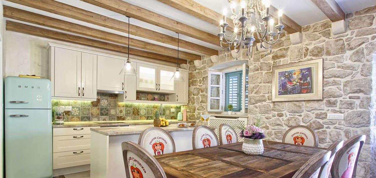 The Stone House Cavtat Kitchen With Dining