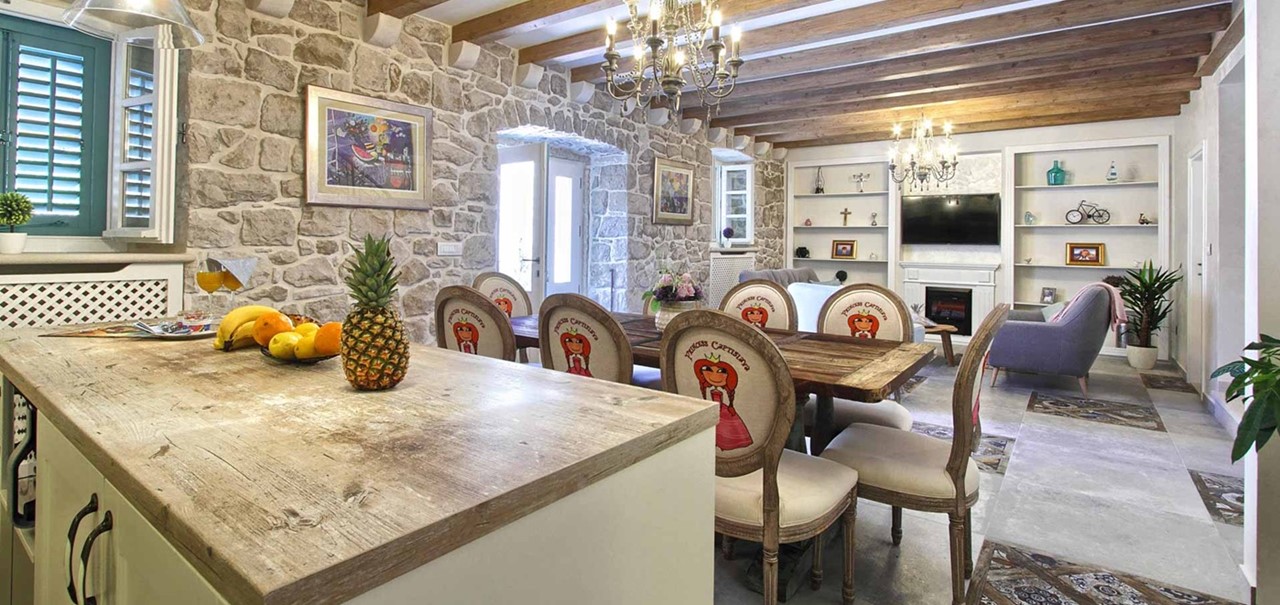 The Stone House Cavtat Lounge Dining Room
