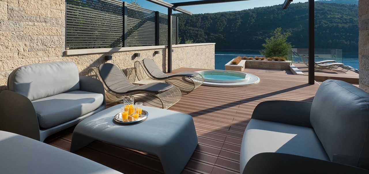 Outside Jacuzzi Villa 108 95